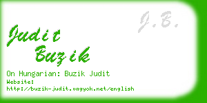 judit buzik business card